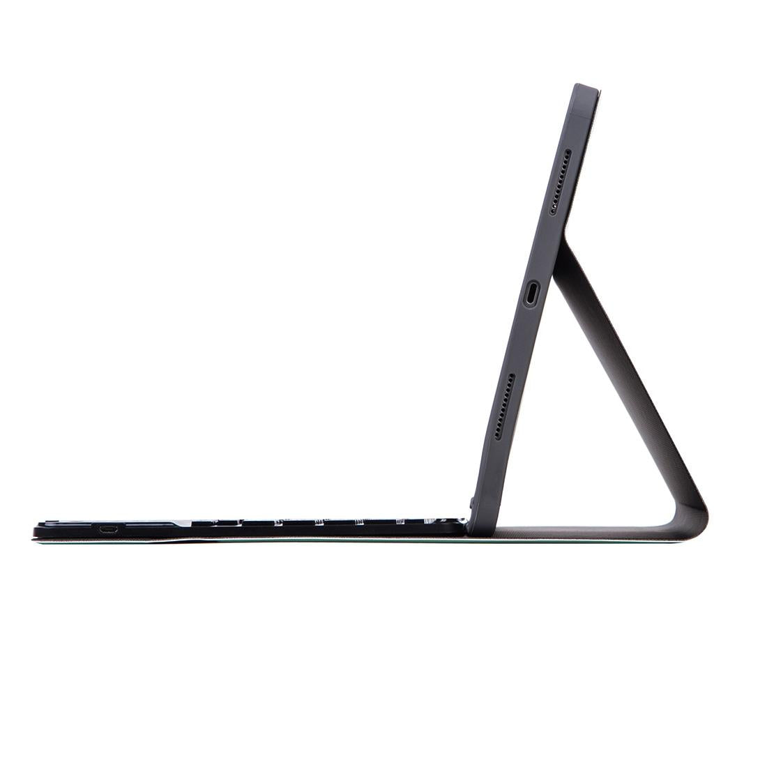V562-GD7120ORPI-202504291812-06 Detachable Bluetooth Keyboard Tablet Case For Ipad Pro 11 With Touchpad Pen Slot & Backlight - Plain Texture - Dark Green - Image 7