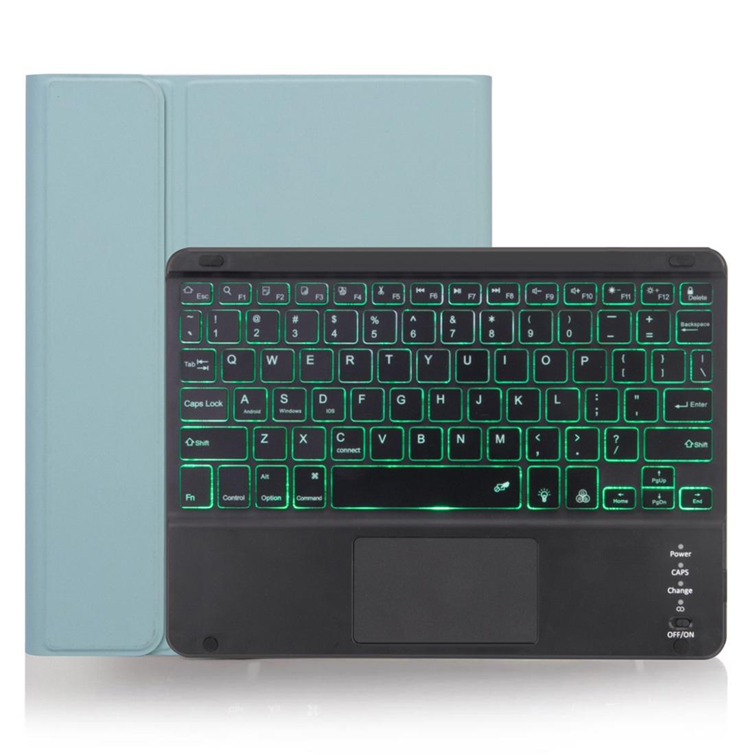 V562-GD7120ORPI-202504291812-13 Detachable Bluetooth Keyboard Tablet Case For Ipad Pro 11 With Touchpad Pen Slot & Backlight - Plain Texture - Dark Green - Image 14