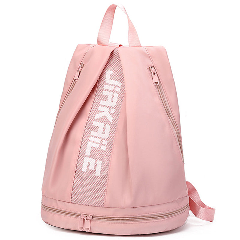 V562-GU23-J640PINK-202503261941-10 Vibe Geeks Water Resistantion Sports Backpack Gym Bag with Shoes Compartment - Pink - Image 11