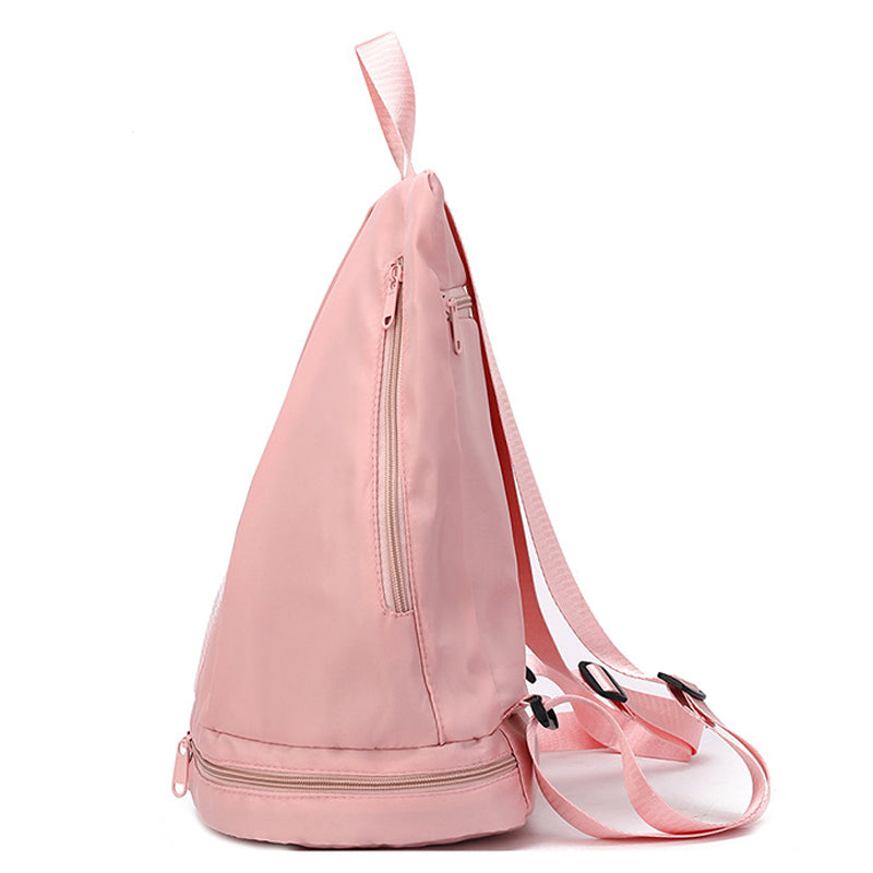 V562-GU23-J640PINK-202503261941-12 Vibe Geeks Water Resistantion Sports Backpack Gym Bag with Shoes Compartment - Pink - Image 13