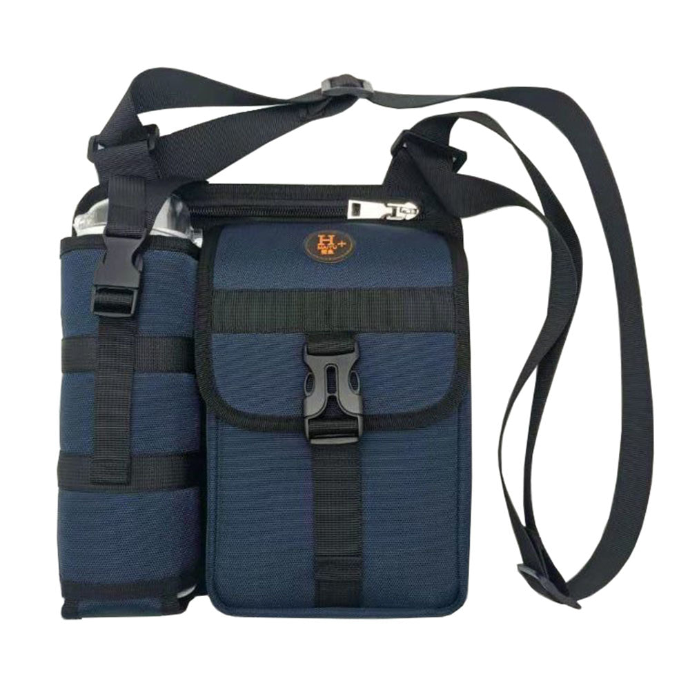V562-GU24-JA308NAVY-202503280205-00 Vibe Geeks Waterproof Camping Wear Resistant Chest Crossbody Sling Shoulder Bags with Water Bottle Holder - Navy - Image 1