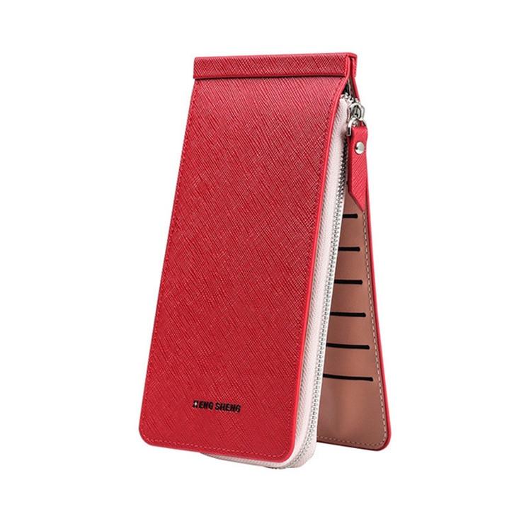 V562-H103847080DBT-202503280227-15 Ultra Thin Multi Card Wallet Multi Function Card Holder - Red - Image 16