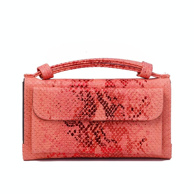 V562-H1098022750DBT-202504021920-12 Sequin Snake Print Wrist Bag - Multifunctional Chain Wallet - Khaki - Image 13