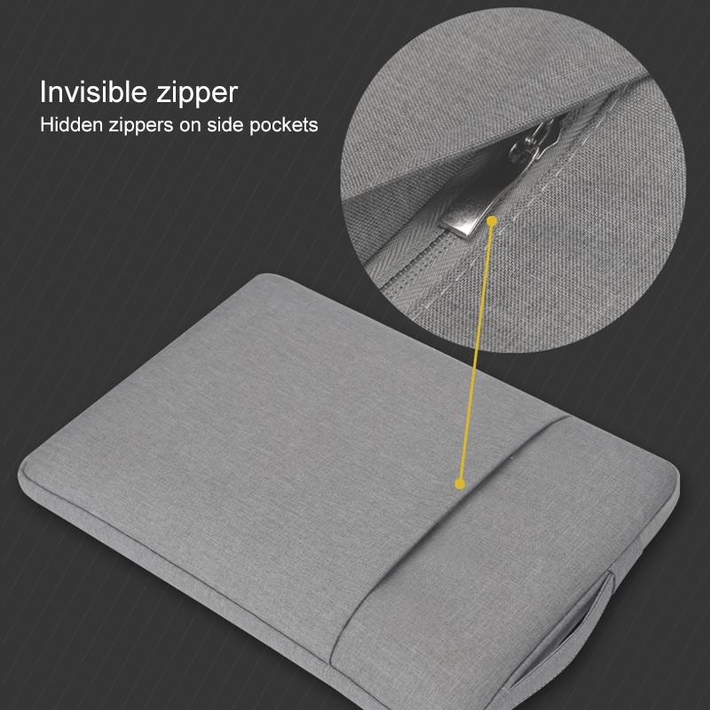 V562-H1965BL-202504022036-03 Denim Business Laptop Liner Bag for Tablets - Grey - Image 4
