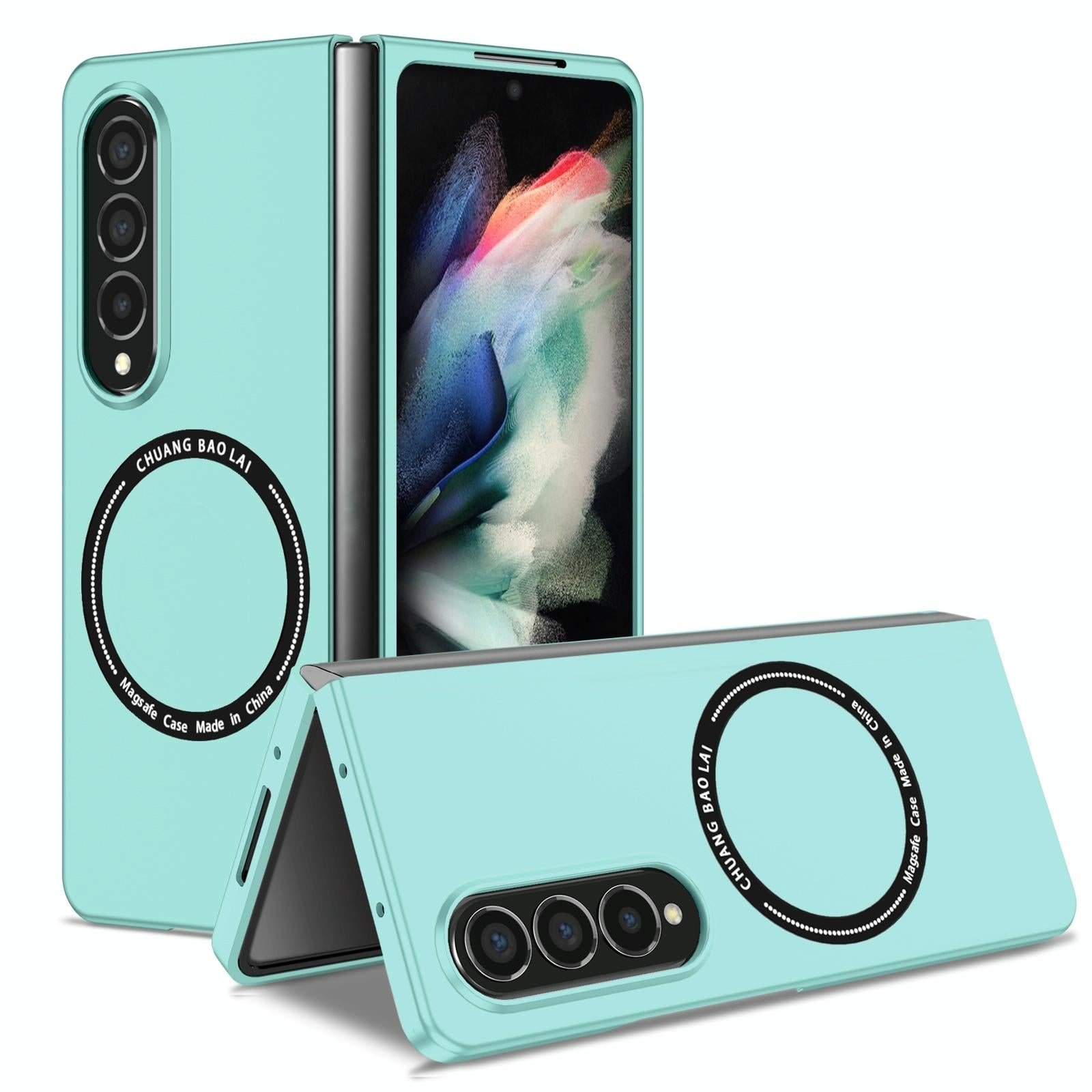 V562-H401496300ADE-202503211245-11 For Samsung Galaxy Z Fold4 5G Secure & Portable Magnetic Folding Case - Purple - Image 12