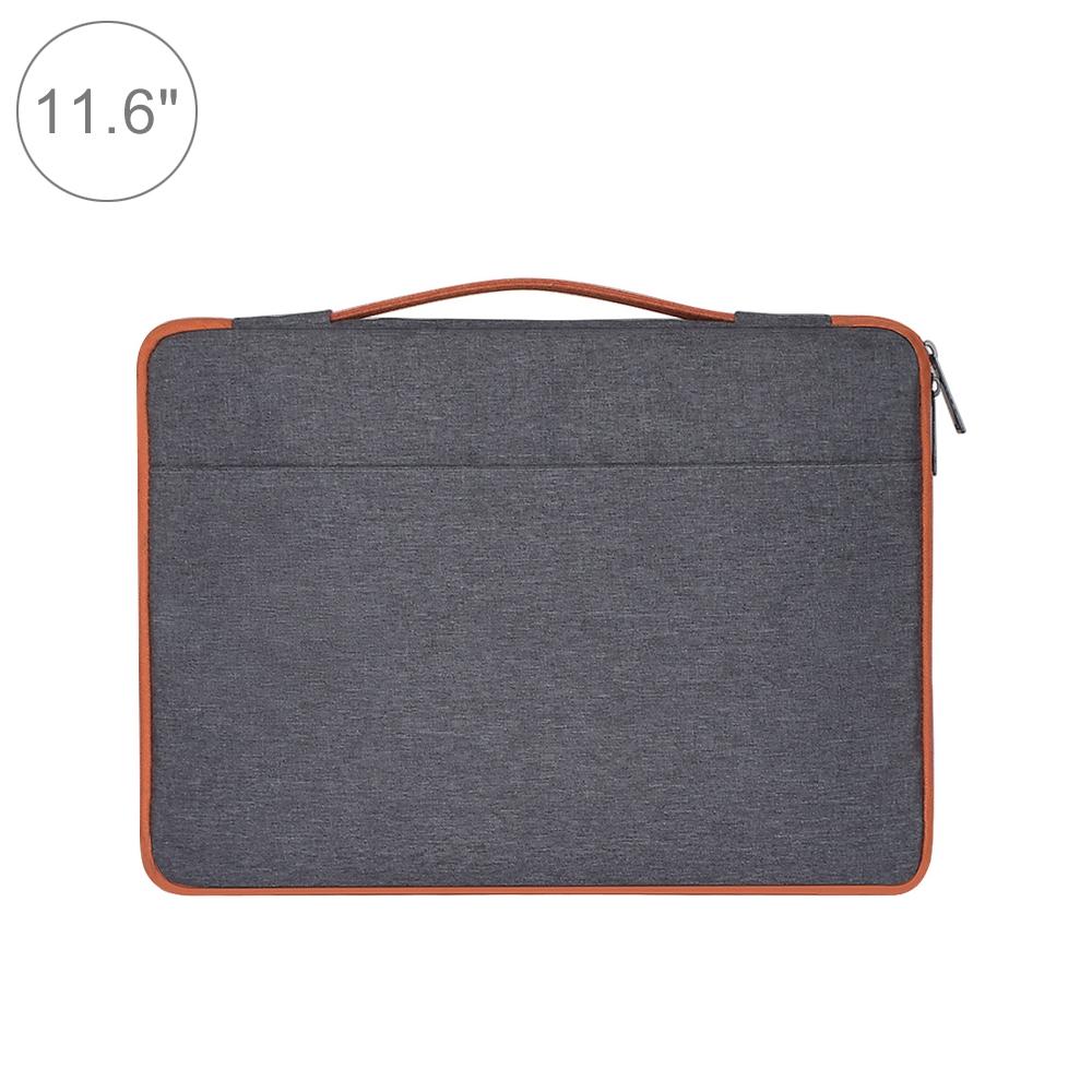 V562-H6561BL-202504021935-00 Stylish Laptop Handbag for Macbook & More - Polyester & Nylon - Grey - Image 1