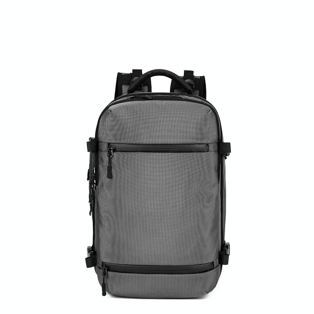 V562-HL5129BCC-202505271315-01 17 Inch Waterproof Usb Shoulder Backpack for Travel - Light Grey - Image 2