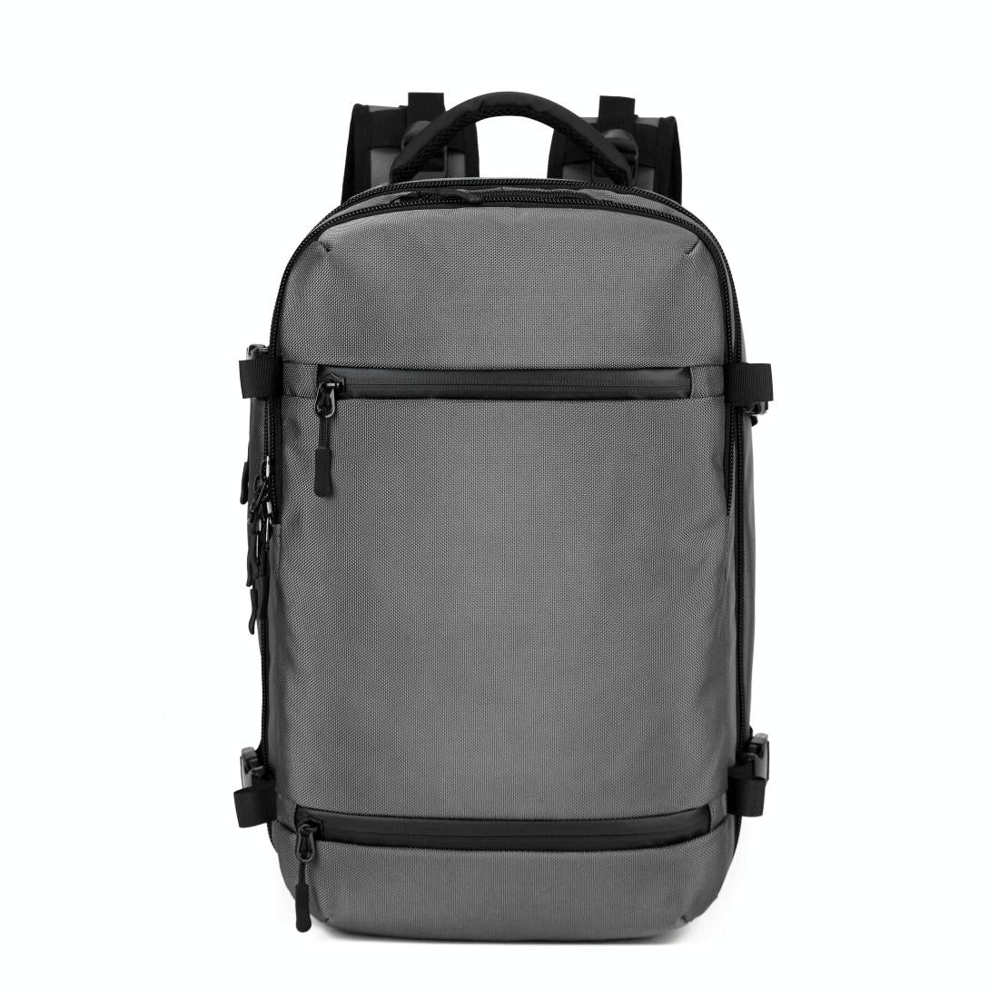 V562-HL5129BCC-202505271315-02 17 Inch Waterproof Usb Shoulder Backpack for Travel - Light Grey - Image 3