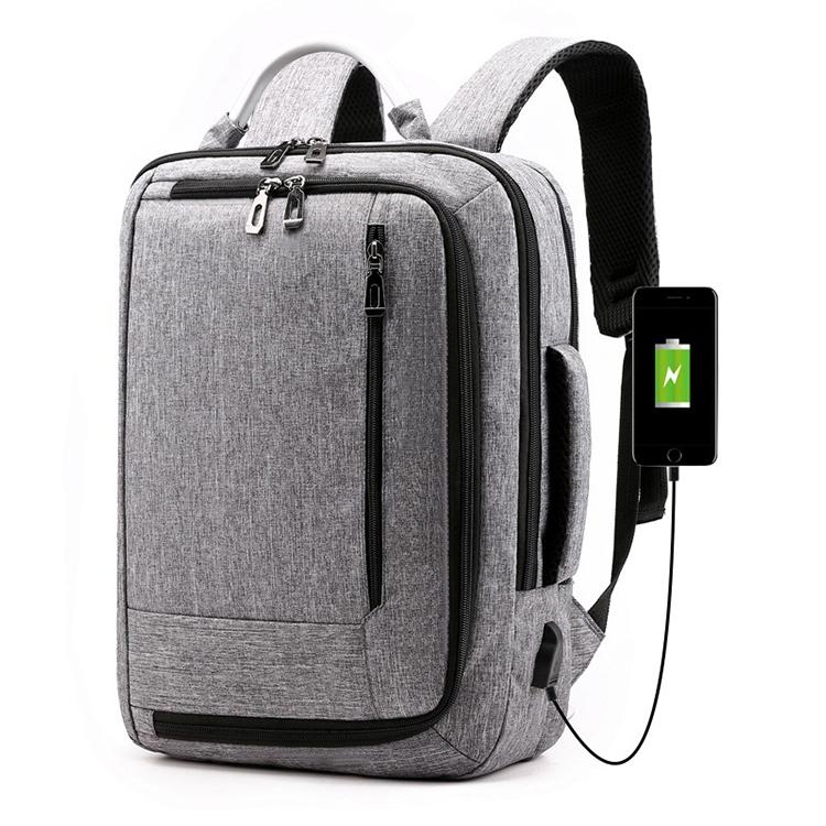 V562-HL7220BCC-202502282016-00 Multifunctional Oxford Laptop Backpack - Cxs-620 - Light Grey - Image 1