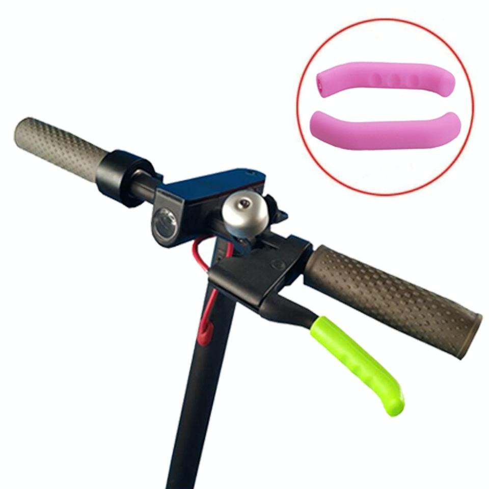 V562-I1020210830DBT-202505262140-00 Non-slip Silicone Handbrake Covers for Xiaomi Mijia M365 Electric Scooter 2 Pcs - Pink - Image 1