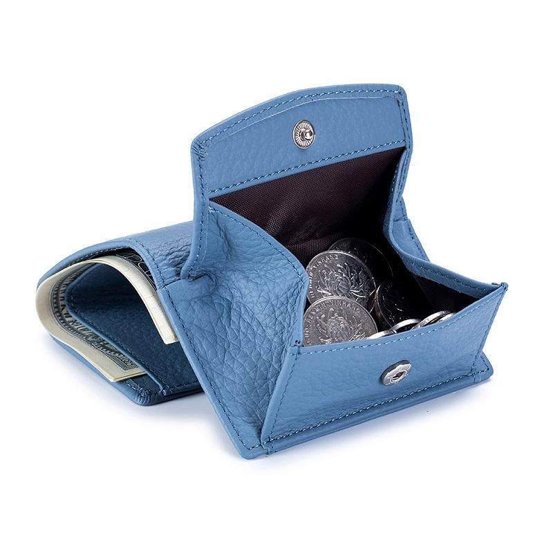 V562-J1019961060DBT-202506201711-01 Compact Rfid Leather Coin Purse Wallet - Secure & Stylish - Rice White - Image 2