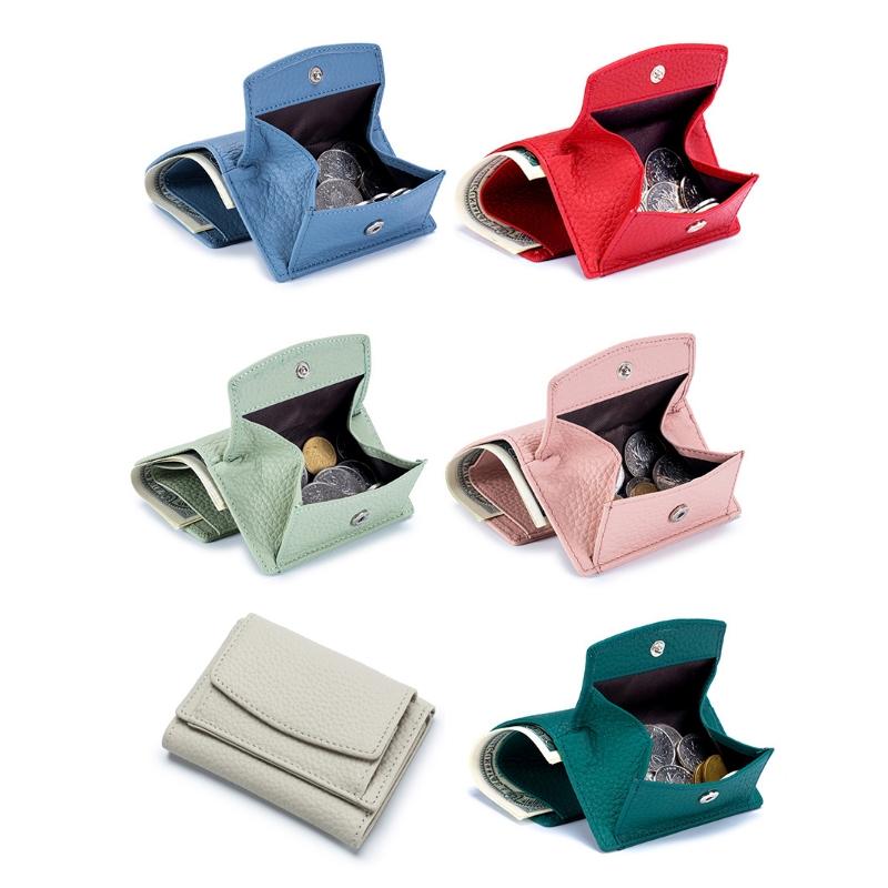 V562-J1019961060DBT-202506201711-03 Compact Rfid Leather Coin Purse Wallet - Secure & Stylish - Rice White - Image 4