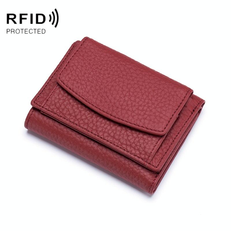 V562-J1019961060DBT-202506201711-12 Compact Rfid Leather Coin Purse Wallet - Secure & Stylish - Rice White - Image 13