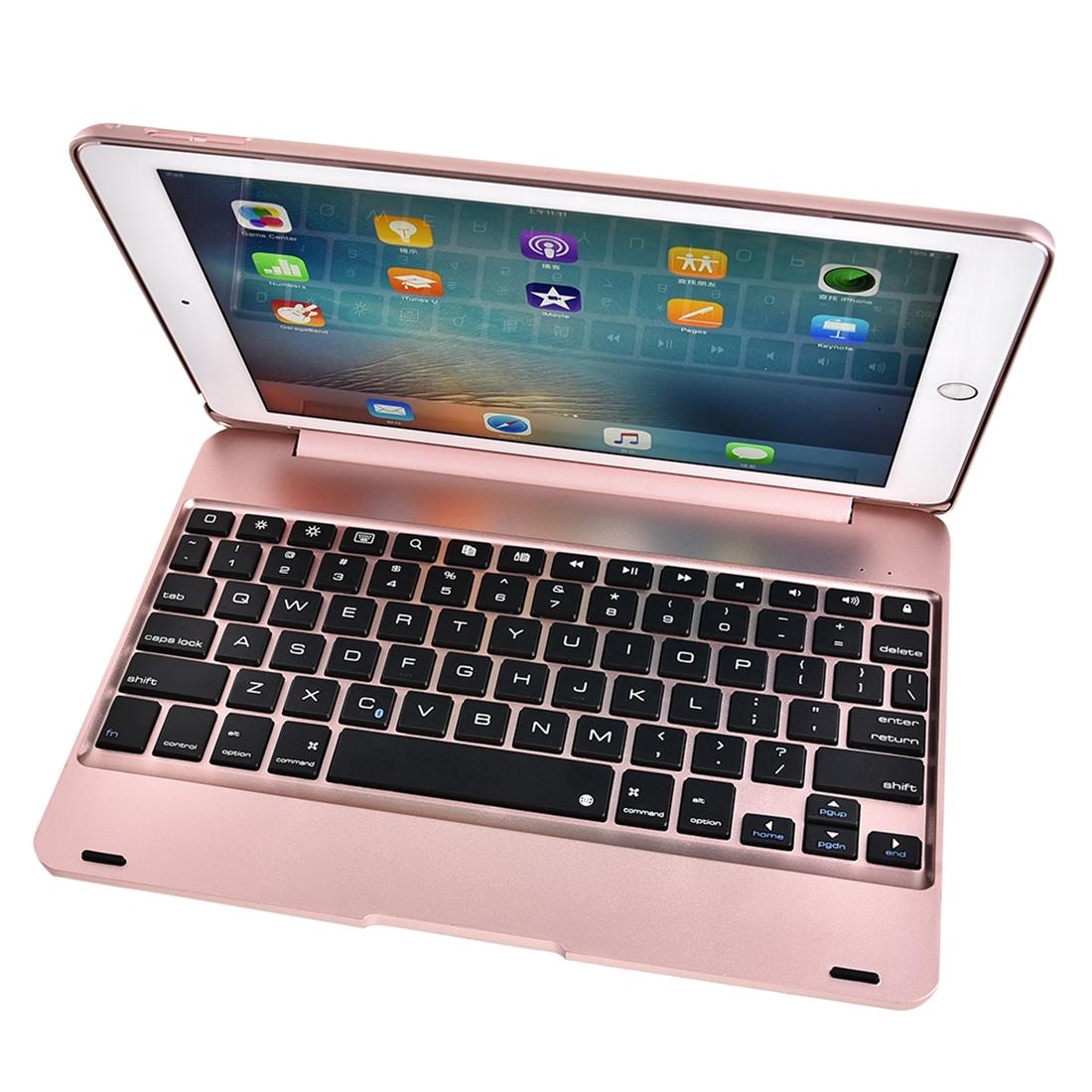 V562-J3300ORPI-202504291840-02 Horizontal Flip Tablet Case With Bluetooth Keyboard For Ipad Pro 9.7 / Ipad Air 2 - Gold - Image 3