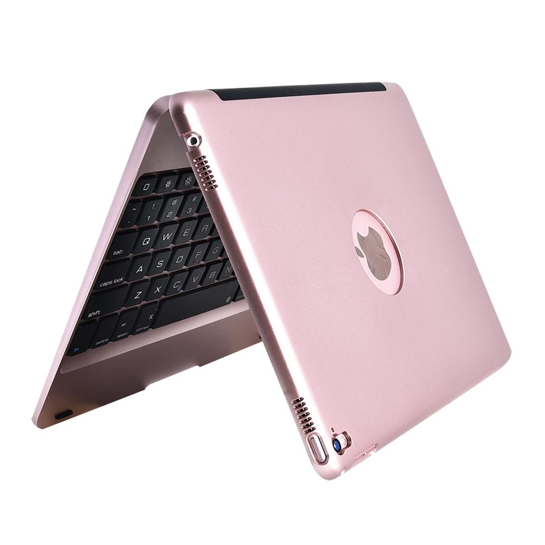 V562-J3300ORPI-202504291840-04 Horizontal Flip Tablet Case With Bluetooth Keyboard For Ipad Pro 9.7 / Ipad Air 2 - Gold - Image 5