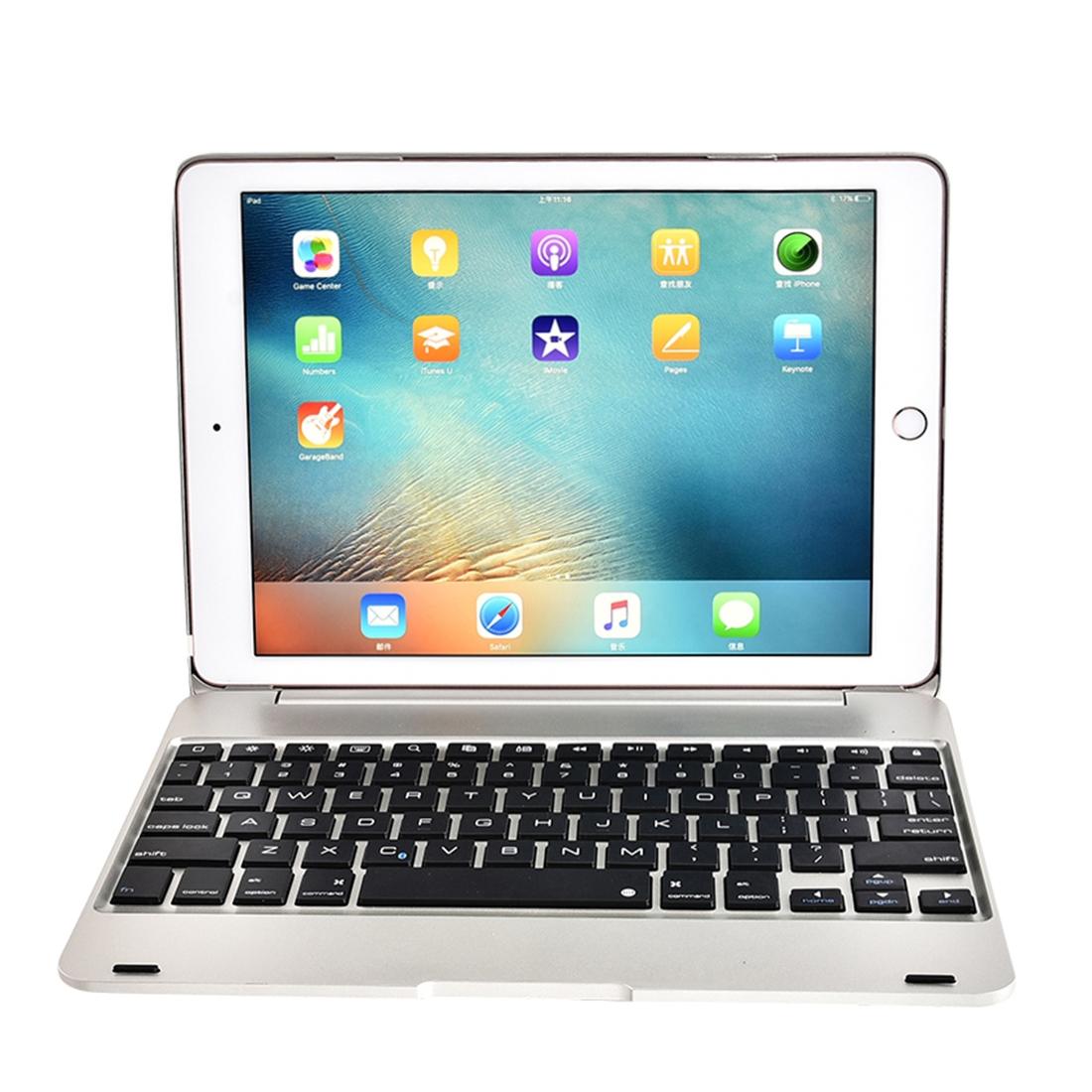 V562-J3300ORPI-202504291840-07 Horizontal Flip Tablet Case With Bluetooth Keyboard For Ipad Pro 9.7 / Ipad Air 2 - Gold - Image 8
