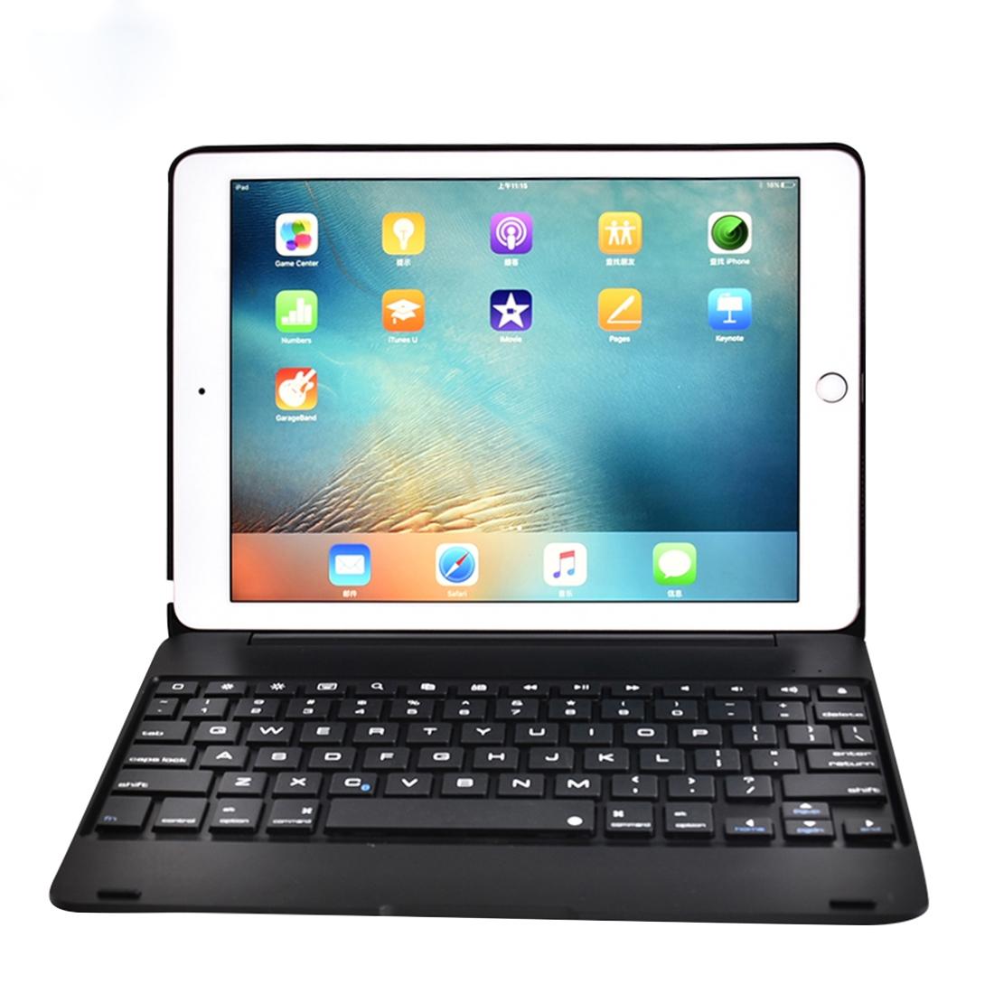 V562-J3300ORPI-202504291840-13 Horizontal Flip Tablet Case With Bluetooth Keyboard For Ipad Pro 9.7 / Ipad Air 2 - Gold - Image 14