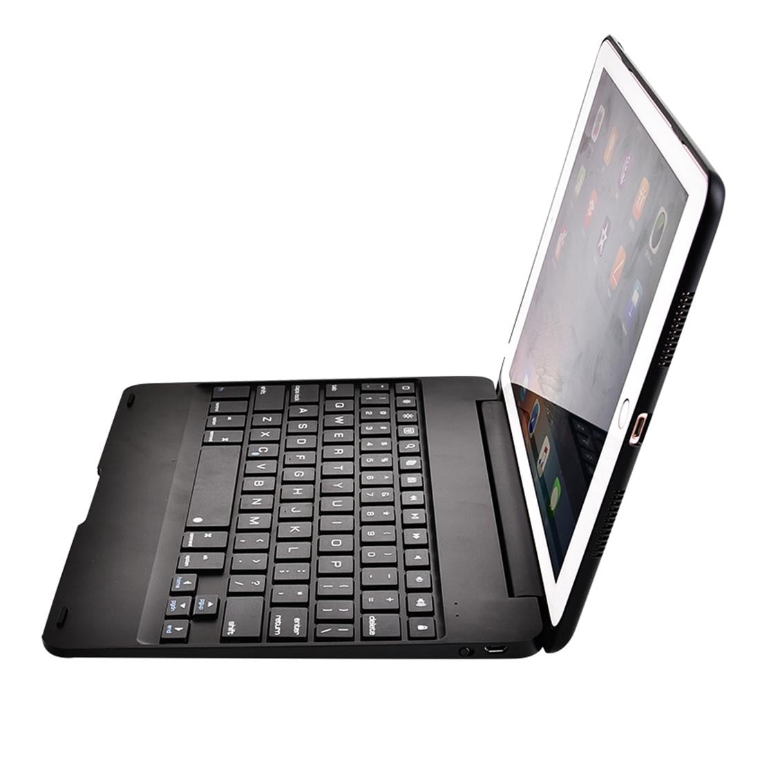 V562-J3300ORPI-202504291840-15 Horizontal Flip Tablet Case With Bluetooth Keyboard For Ipad Pro 9.7 / Ipad Air 2 - Gold - Image 16