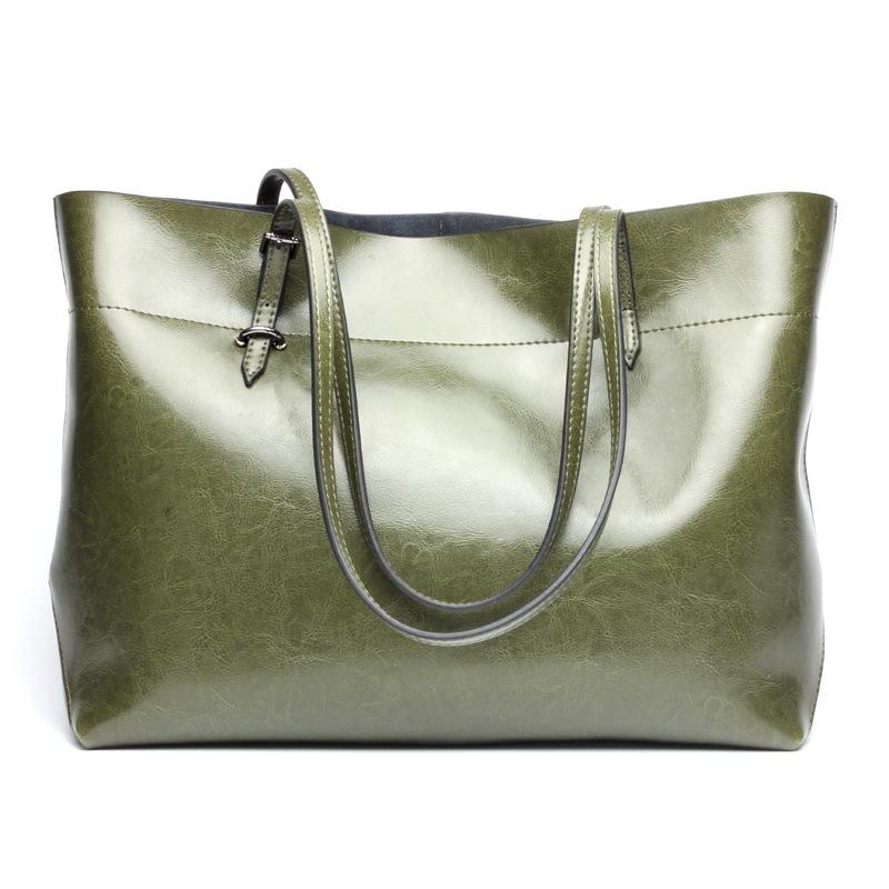 V562-K1035826650DBT-202505191706-00 Stylish Shoulder Tote For Women - Army Green Horizontal Version - Image 1
