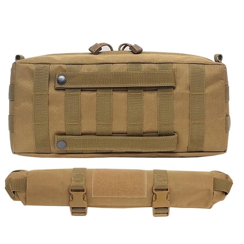 V562-K2892GO-202504251746-03 Waterproof Nylon Messenger Bag Multifunctional Outdoor Gear - Khaki - Image 4