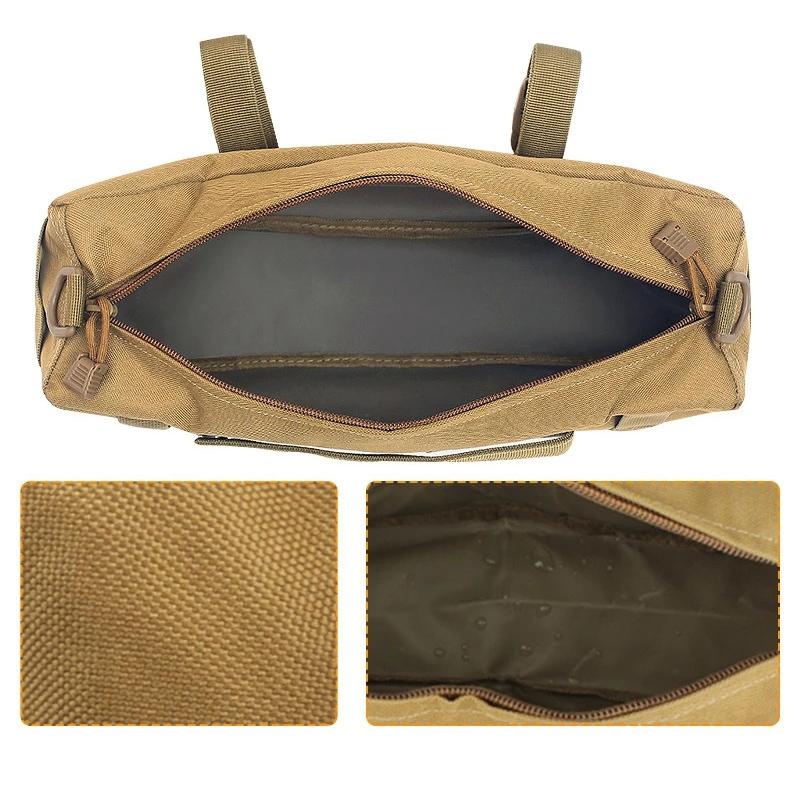 V562-K2892GO-202504251746-04 Waterproof Nylon Messenger Bag Multifunctional Outdoor Gear - Khaki - Image 5