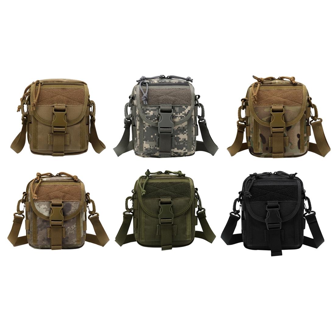 V562-K4041GO-202503041241-06 Army Style Oxford Cloth Crossbody Bag 17 X 15 X 8 Cm Shoulder Sling Hand Messenger Bag - Khaki - Image 7
