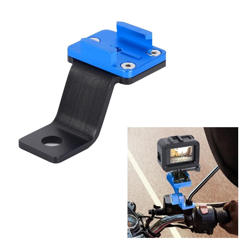 V562-L1121ATOM-202505211954-00 Universal Alloy Handlebar Phone Mount for Sport Cameras - Blue - Image 1