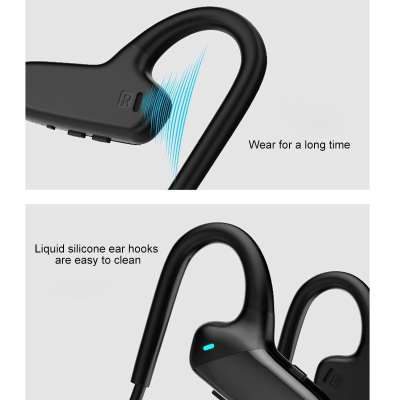 V562-L1551SXPI-202505222015-07 Waterproof Bone Conduction Bluetooth Earphones 5.0 for Sports - Blue - Image 8