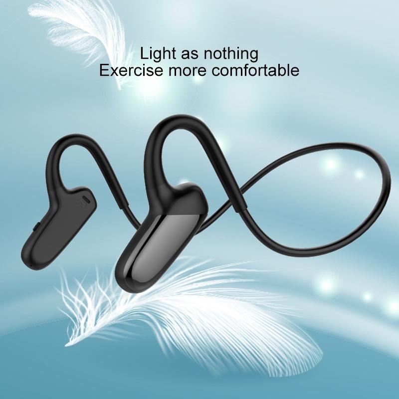 V562-L1551SXPI-202505222015-08 Waterproof Bone Conduction Bluetooth Earphones 5.0 for Sports - Blue - Image 9