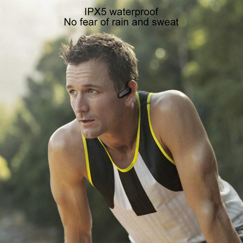 V562-L1551SXPI-202505222015-15 Waterproof Bone Conduction Bluetooth Earphones 5.0 for Sports - Blue - Image 16