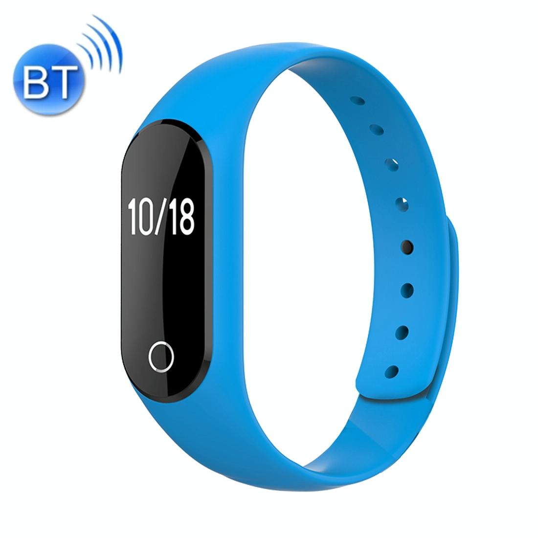 V562-L2730AC-202504252146-00 Waterproof Oled Smart Bracelet With Bluetooth Hr Monitor Pedometer And Remote Capture For Android / Ios - Blue - Image 1