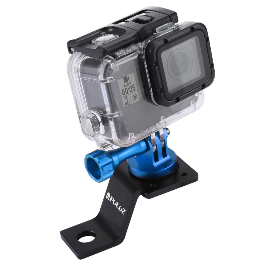 V562-L411UP-221857-00 Universal Motorcycle Mount for Action Cameras - Blue - Image 1