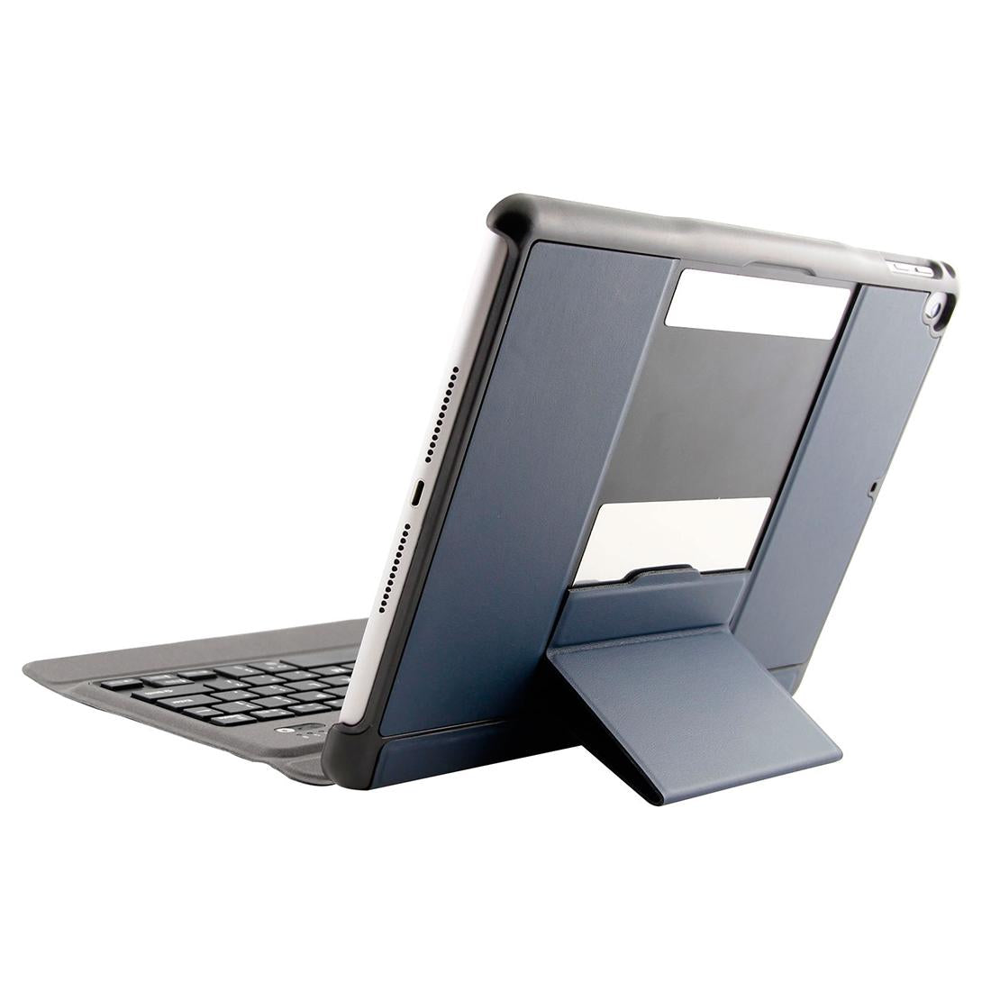 V562-L7459D6PI-202504291927-06 Detachable Bluetooth Keyboard & Leather Tablet Case For Ipad Air / Pro 9.7 - Blue - Image 7
