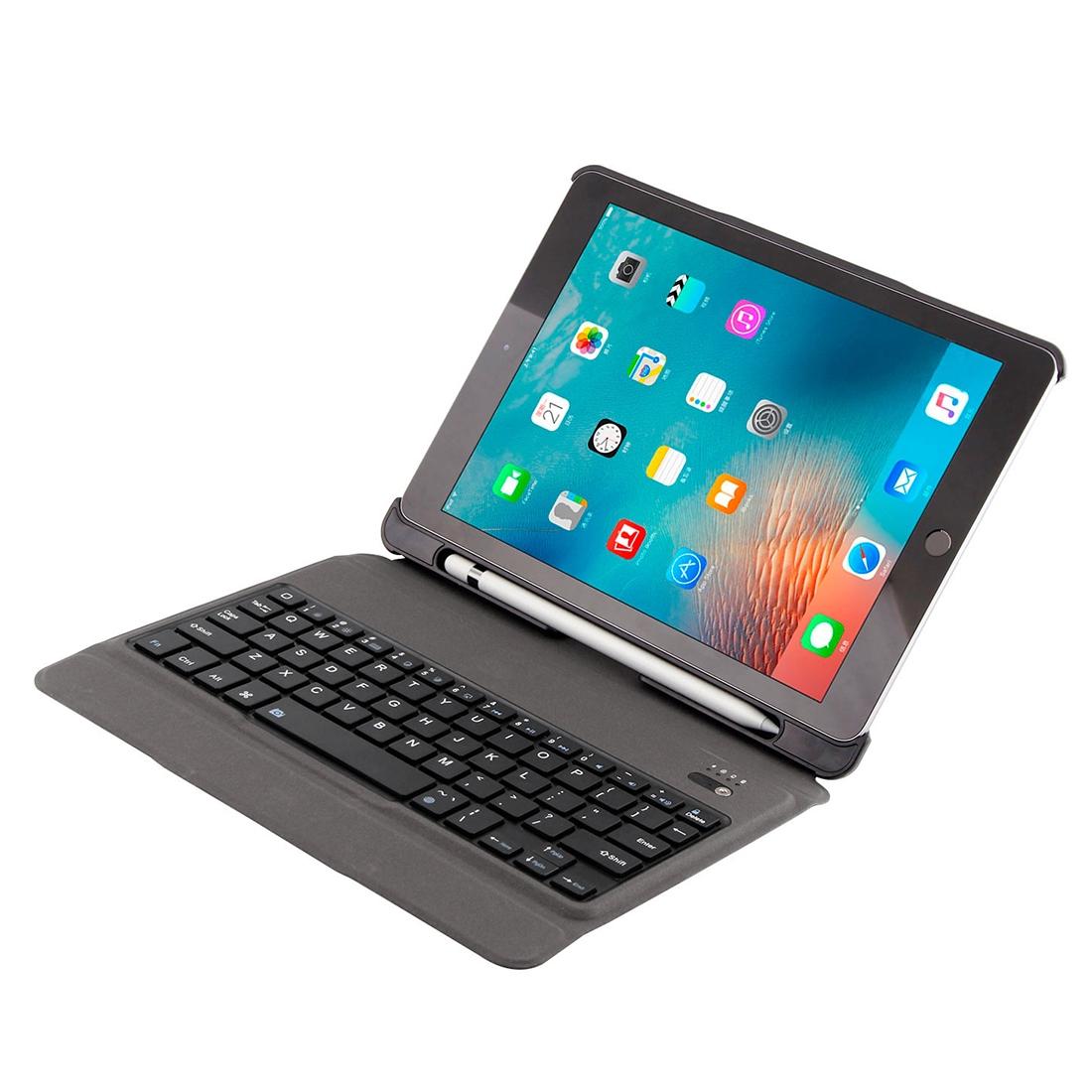 V562-L7459D6PI-202504291927-07 Detachable Bluetooth Keyboard & Leather Tablet Case For Ipad Air / Pro 9.7 - Blue - Image 8