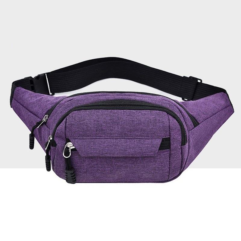 V562-P29108241YZ-202505191516-00 Waterproof Multi Pocket Chest Bag For Sports - Purple - Image 1