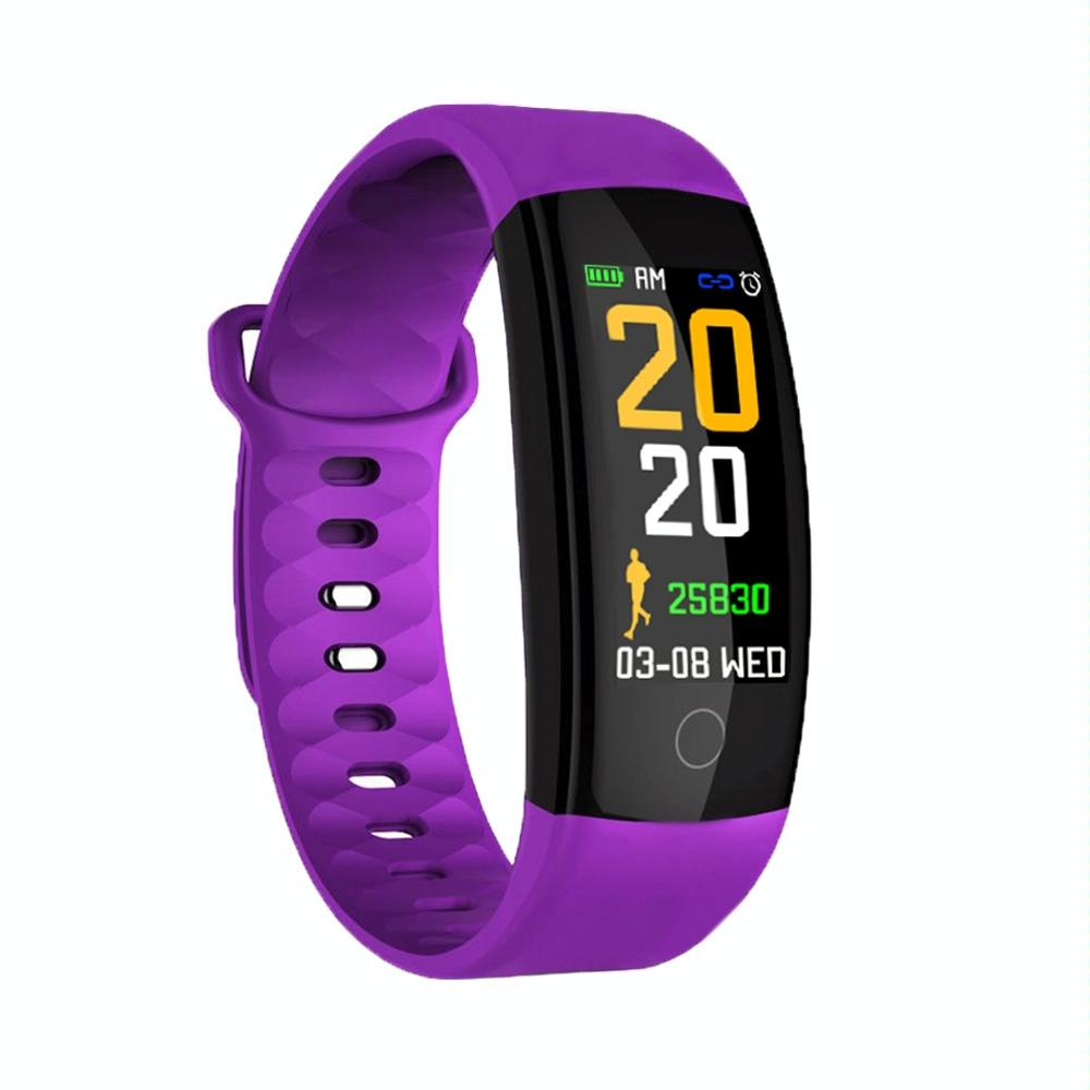 V562-P5740AC-202505262107-00 Waterproof Tft Smart Bracelet With Call / Heart / Sleep / Bp Monitoring And Sedentary Reminder - Purple - Image 1