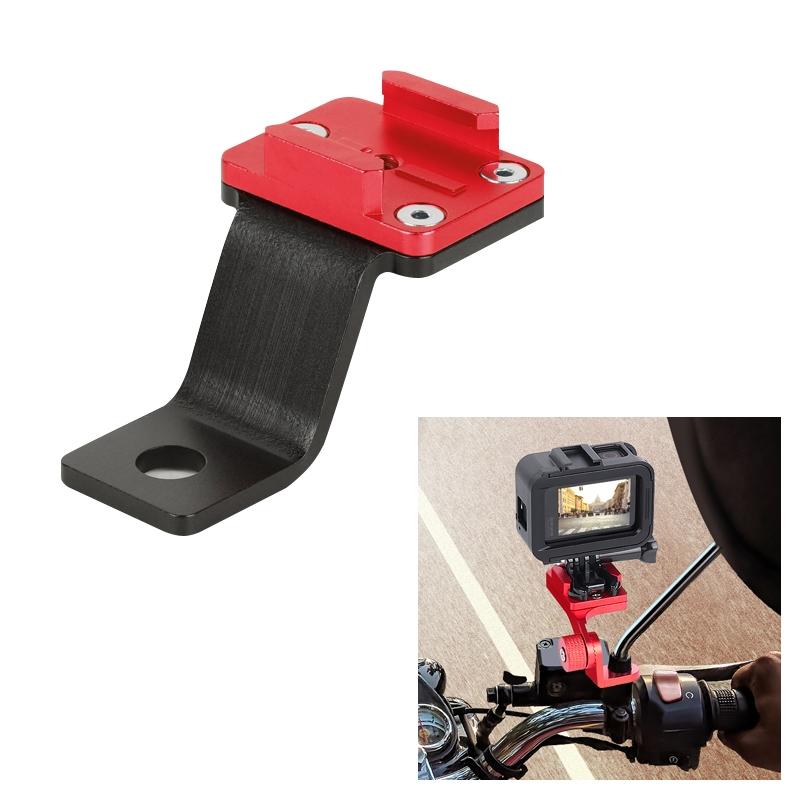 V562-R1121ATOM-202505211953-00 Universal Alloy Handlebar Phone Mount for Sport Cameras - Red - Image 1