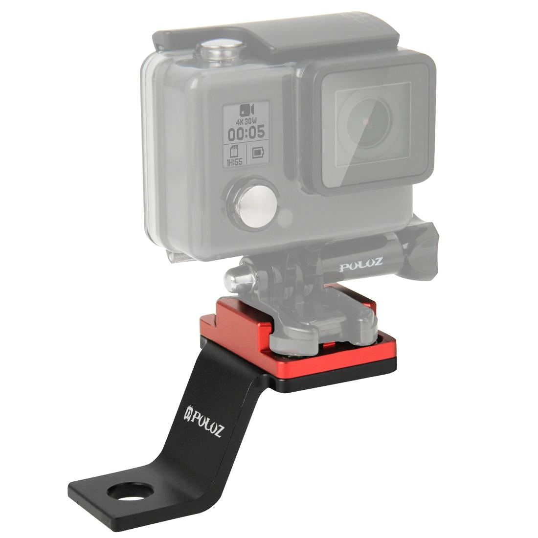 V562-R171UP-202502241705-00 Universal Motorcycle Mount for Action Cameras - Red - Image 1