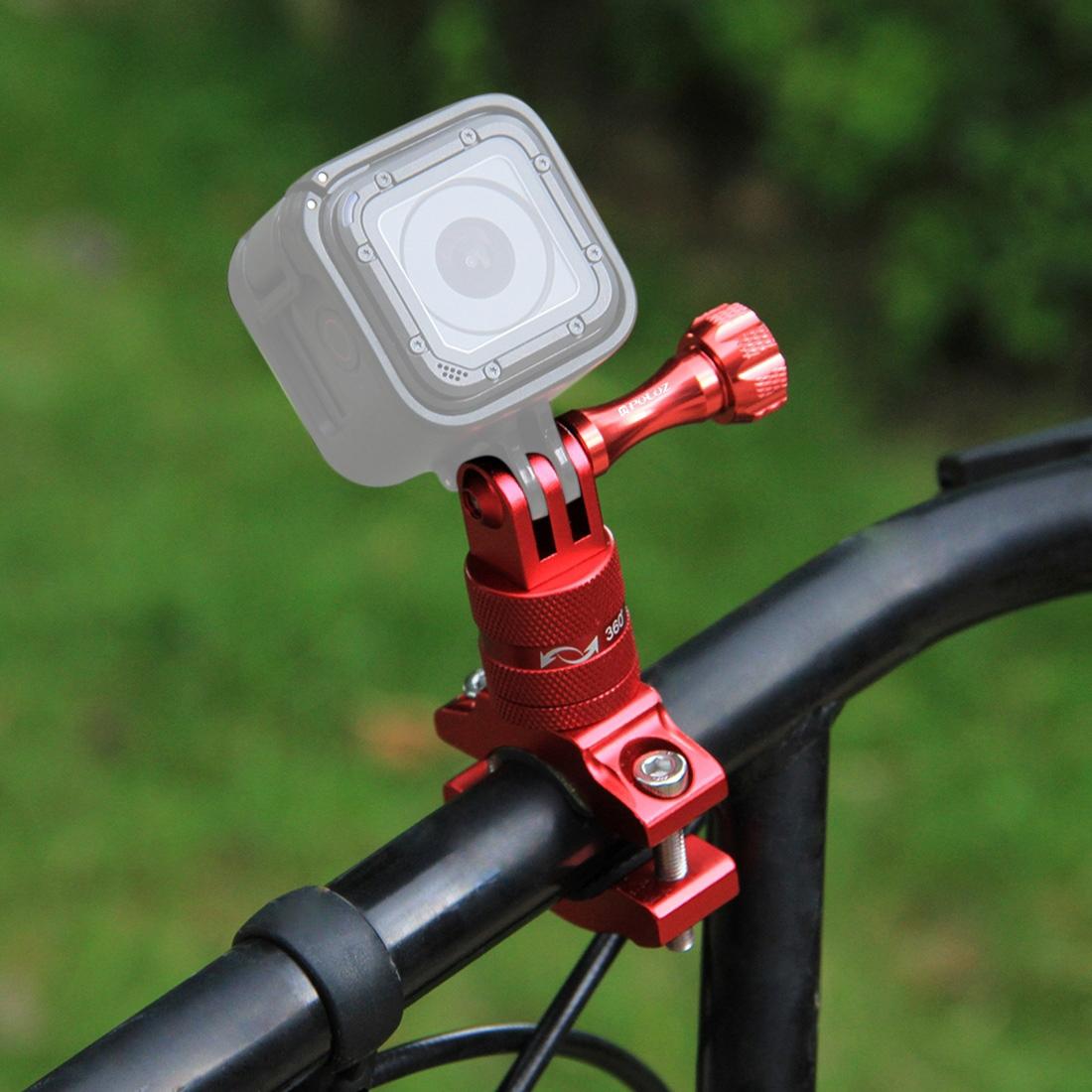 V562-R322UP-202502220259-00 Universal Bike Handlebar Mount for Action Cameras - 360 Degree Rotation - Pu223R - Image 1
