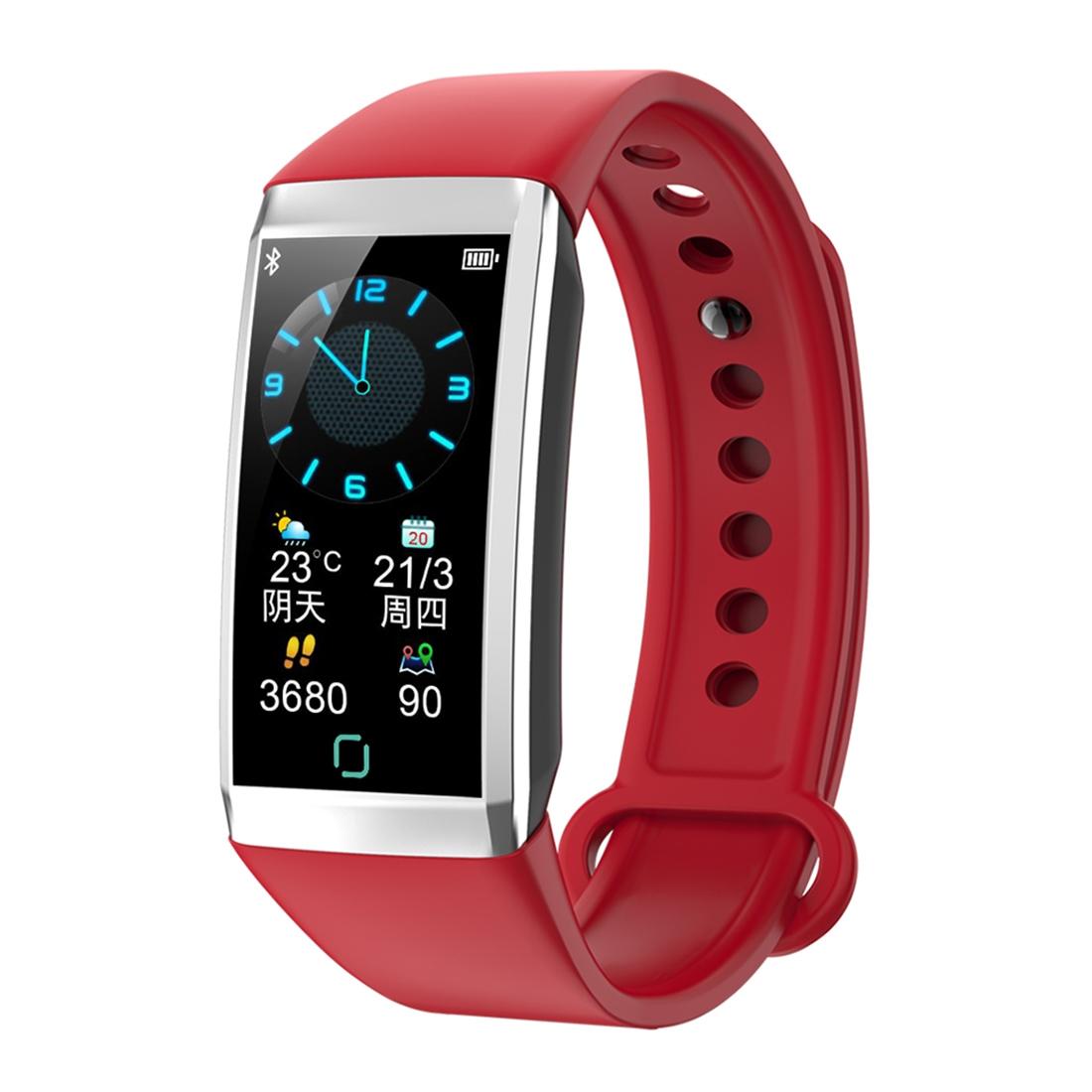 V562-R5450AC-202509051153-00 Waterproof Smart Bracelet With Call Reminder And Health Monitoring - Red - Image 1