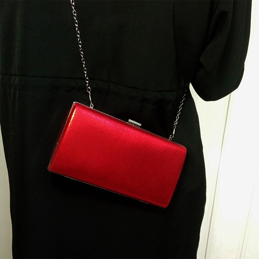 V562-R5692BCC-202503041245-00 Square Party Handbag For Women Elegant Crossbody Bag For Banquets And Events - Red - Image 1