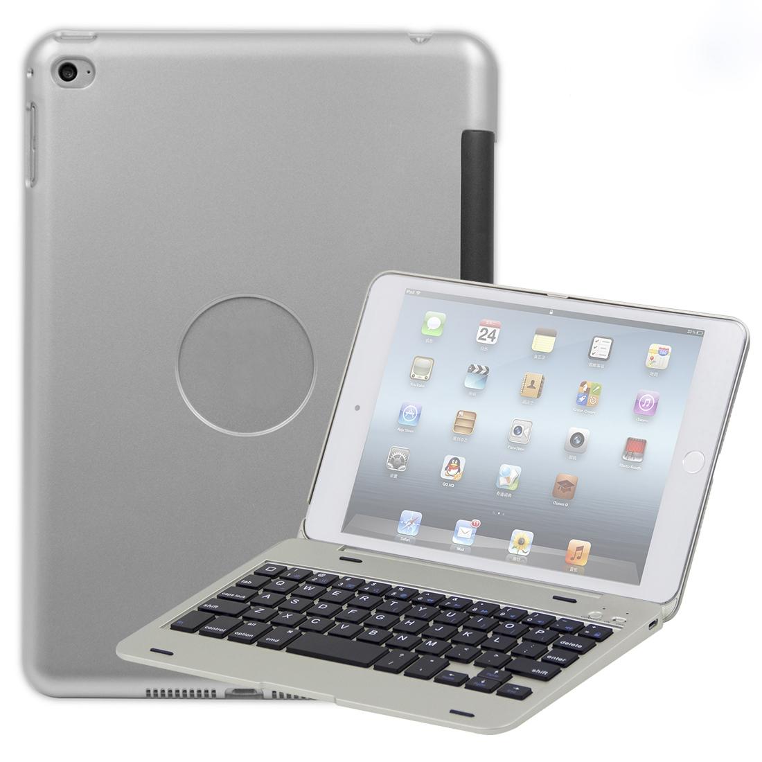 V562-S1905CBM-202504291826-01 Bluetooth Keyboard Tablet Case For Ipad Mini 5 / 4 - Silver - Image 2