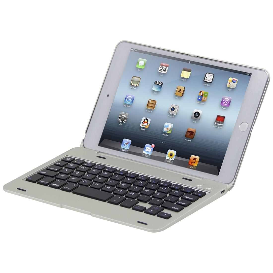 V562-S1905CBM-202504291826-02 Bluetooth Keyboard Tablet Case For Ipad Mini 5 / 4 - Silver - Image 3