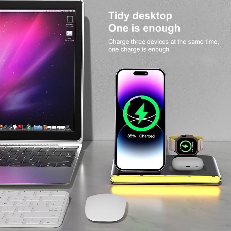 V562-W1589G8PI-202504212032-11 Foldable 15W Magnetic Wireless Charger With Ambient Light - White - Image 12