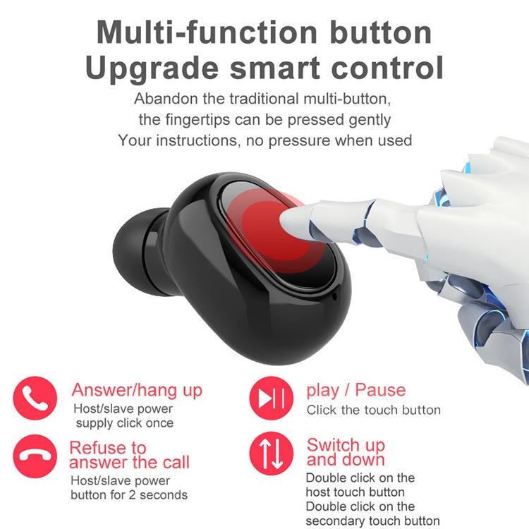 V562-W7562D6PI-202505261753-06 Wireless Bluetooth 5.0 Earphones with 9d Sound & Charging Box - White - Image 7