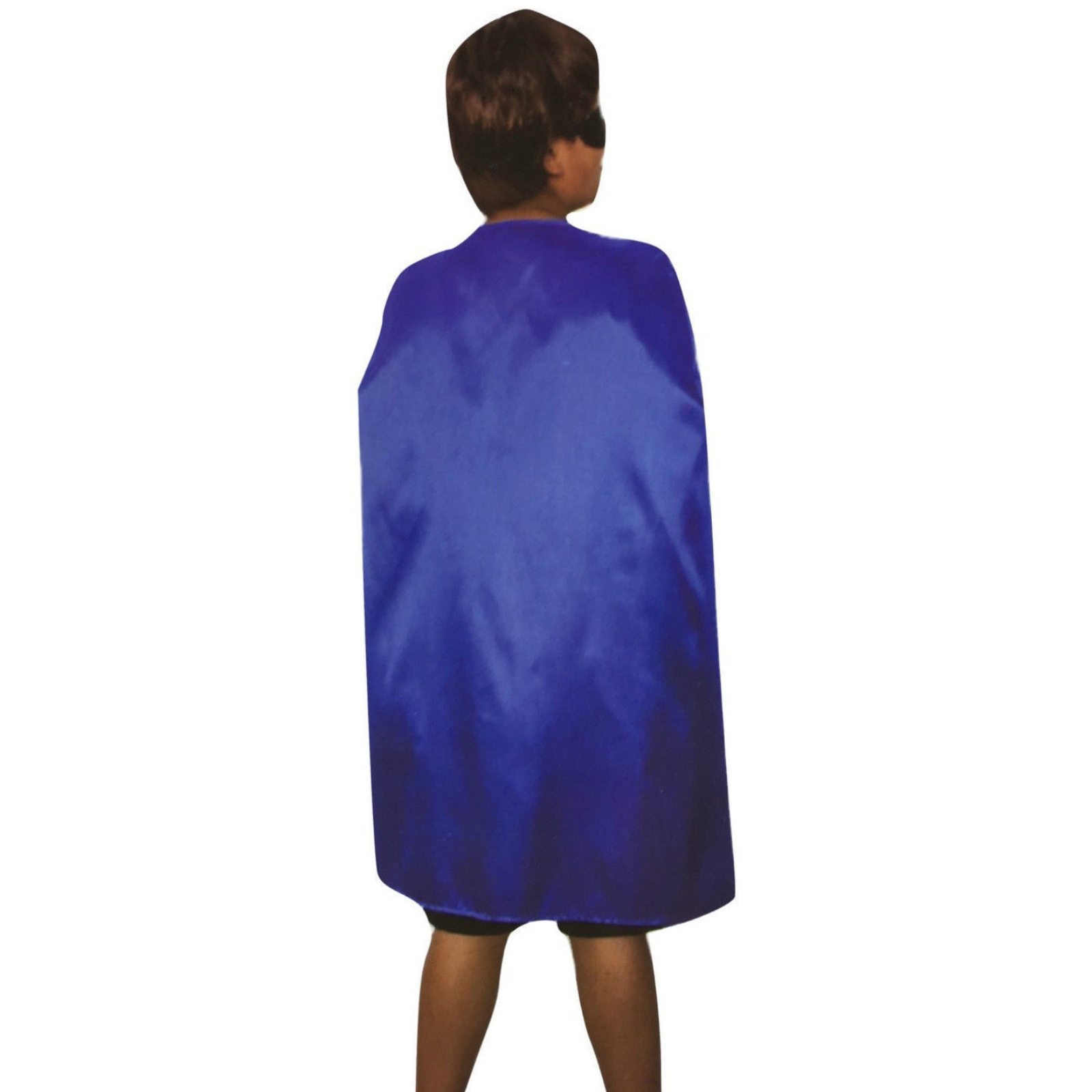 V563-12180-BLU-185041-01 MEDIUM CAPE Kids Childrens Party Costume Vampire Halloween Coat School Team - Blue - Image 2