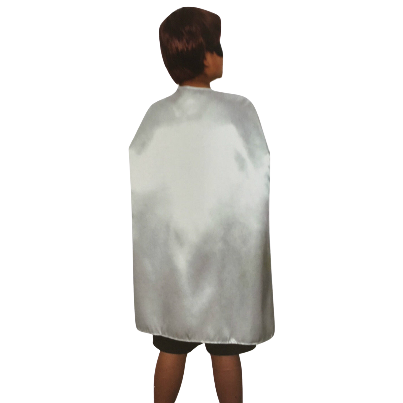 V563-12180-WHT-185054-01 MEDIUM CAPE Kids Childrens Party Costume Vampire Halloween Coat School Team - White - Image 2