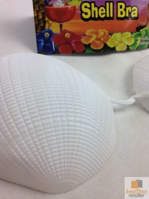 V563-13311-184858-02 SHELL BRA Costume Party Hawaiian Hula Beach Dress Top Tropical Mermaid - Image 3