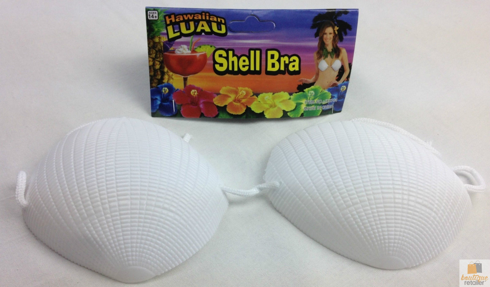 V563-13311-184858-04 SHELL BRA Costume Party Hawaiian Hula Beach Dress Top Tropical Mermaid - Image 5