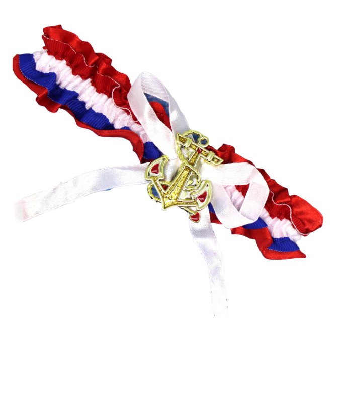 V563-14284-184854-01 Ladies Navy Sailors Garter Party Costume Wedding Thigh Band Halloween Sailor - Image 2